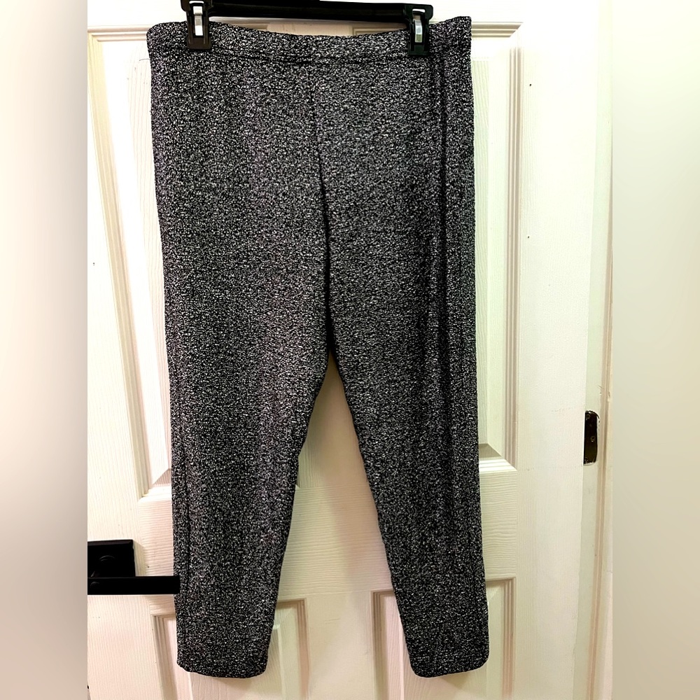BAR III black and silver sparkly leggings